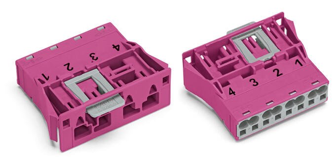 WAGO 770-794 Snap-in plug pink