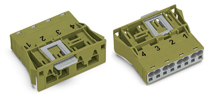 WAGO 770-774 Snap-in plug light green