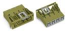 WAGO 770-764 Snap-in socket light green