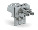 WAGO 770-967 T-distribution connector 3-pole Cod. B, gray