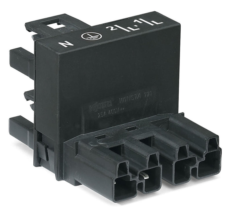 WAGO 770-944 h-distribution connector 4-pole Cod. A, black