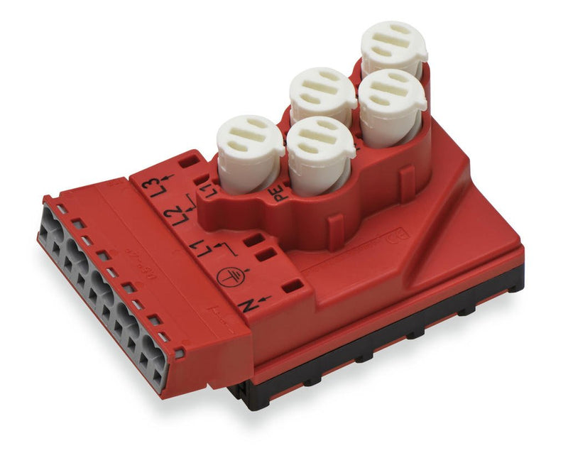 WAGO 772-267 Supply module 5 x 2.5 mm² + 2 x 1.5 mm², red