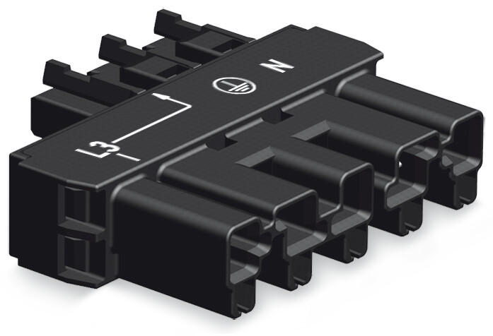 WAGO 770-903 Intermediate coupler 5-pole/3-pole Cod. A, black