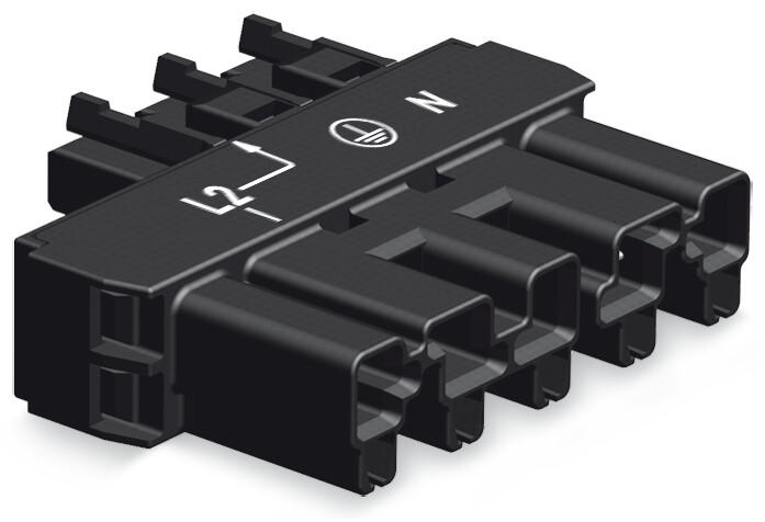 WAGO 770-901 Intermediate coupler 5-pole/3-pole Cod. A, black