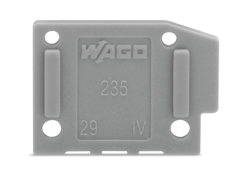 WAGO 235-400 End plate snap-fit type 1 mm thick, blue
