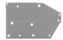 WAGO 742-800 End plate snap-fit type 1.5 mm thick, green-yellow