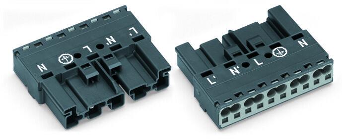 WAGO 770-1175 Plug 5-pole, dark gray