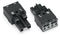 WAGO 770-202 Socket 2-pole, black
