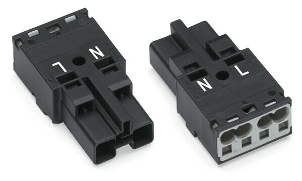 WAGO 770-212 Plug 2-pole, black