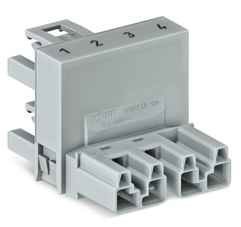 WAGO 770-1683 h-distribution connector 4-pole Cod. B, pink