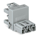 WAGO 770-1761 h-distribution connector 3-pole Cod. B, gray