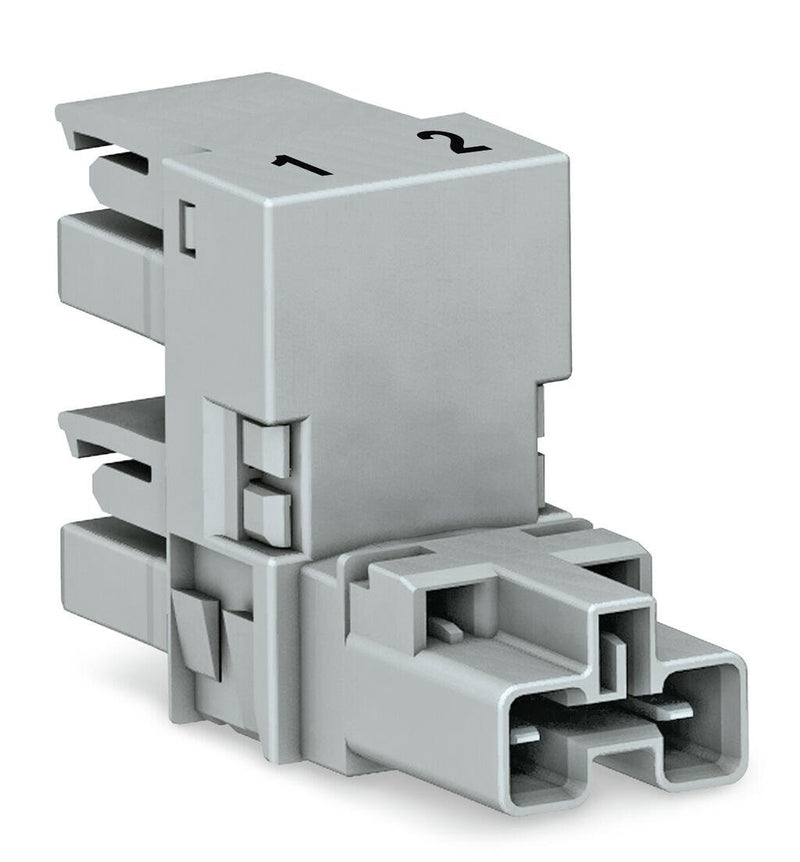 WAGO 770-1651 h-distribution connector 2-pole Cod. B, gray