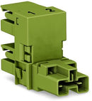WAGO 770-1652 h-distribution connector 2-pole Cod. B, light green