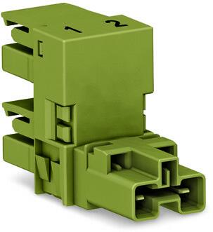WAGO 770-1652 h-distribution connector 2-pole Cod. B, light green