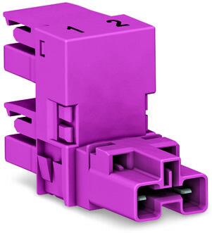WAGO 770-1653 h-distribution connector 2-pole Cod. B, pink
