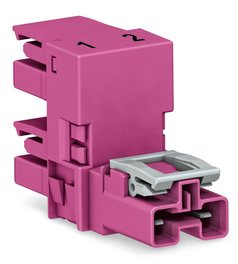 WAGO 770-1753 h-distribution connector 2-pole Cod. B, pink