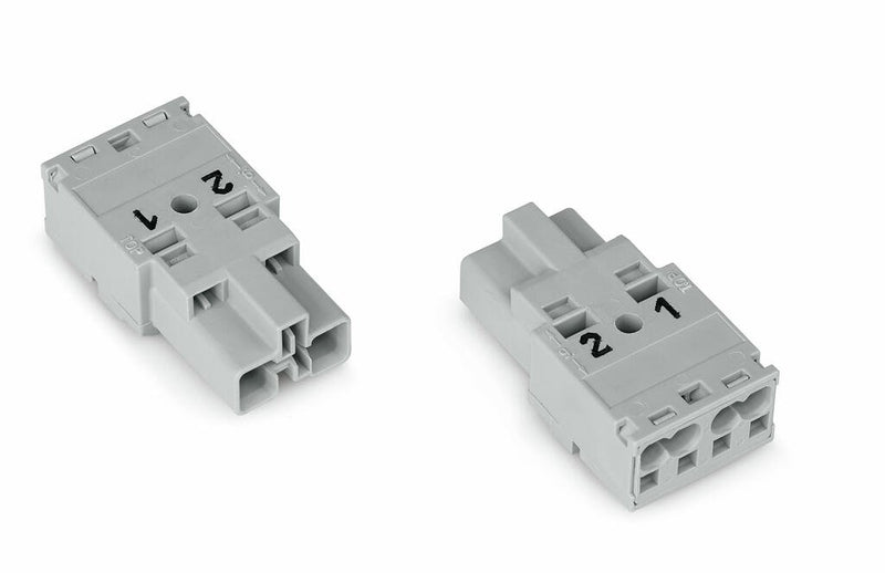 WAGO 770-252 Plug 2-pole, gray