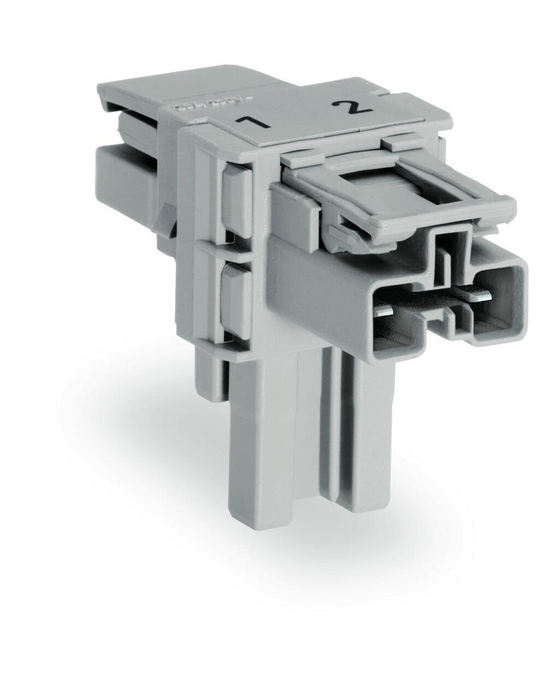 WAGO 770-1601 T-distribution connector 2-pole Cod. B, gray