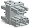 WAGO 770-1714 3-way distribution connector 3-pole Cod. B, gray