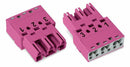 WAGO 770-293 Plug 3-pole, pink