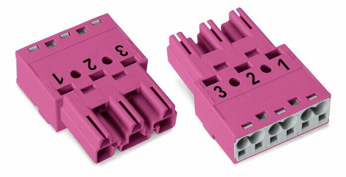 WAGO 770-293 Plug 3-pole, pink