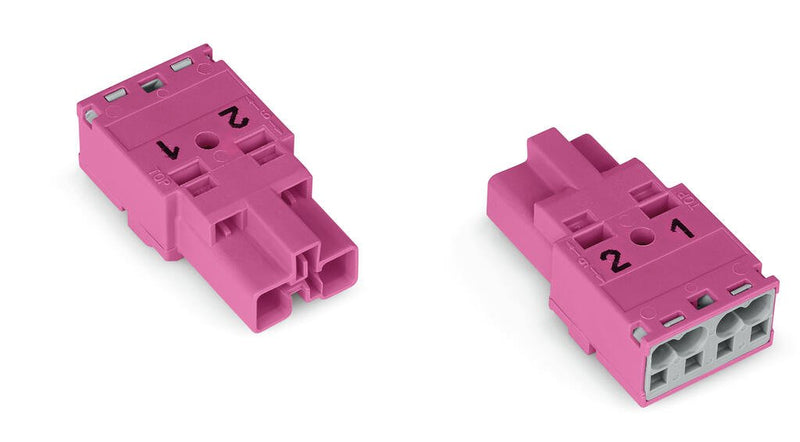 WAGO 770-292 Plug 2-pole, pink