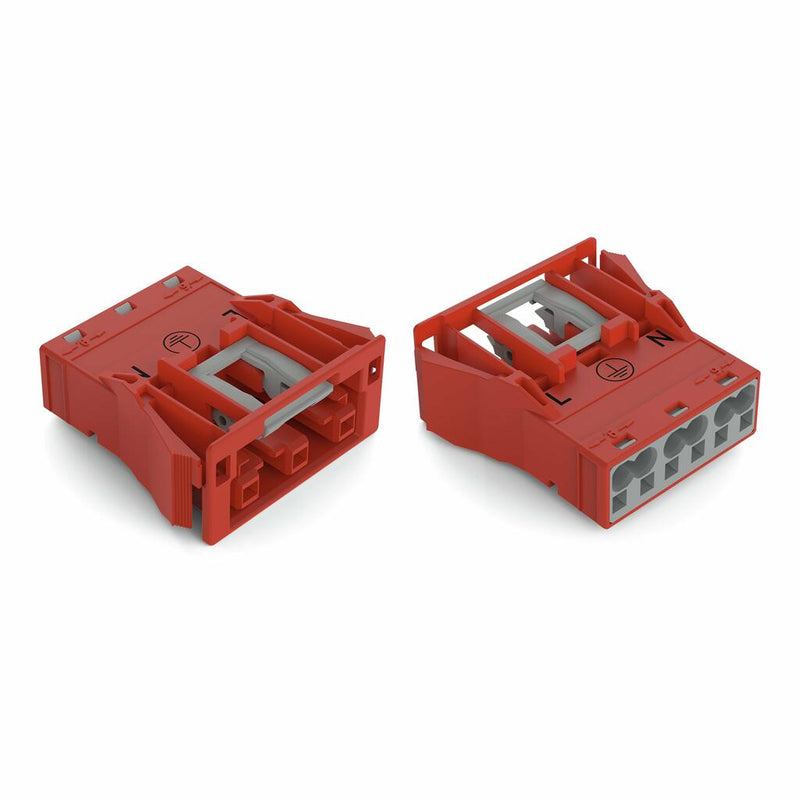 WAGO 770-2303 Snap-in socket red