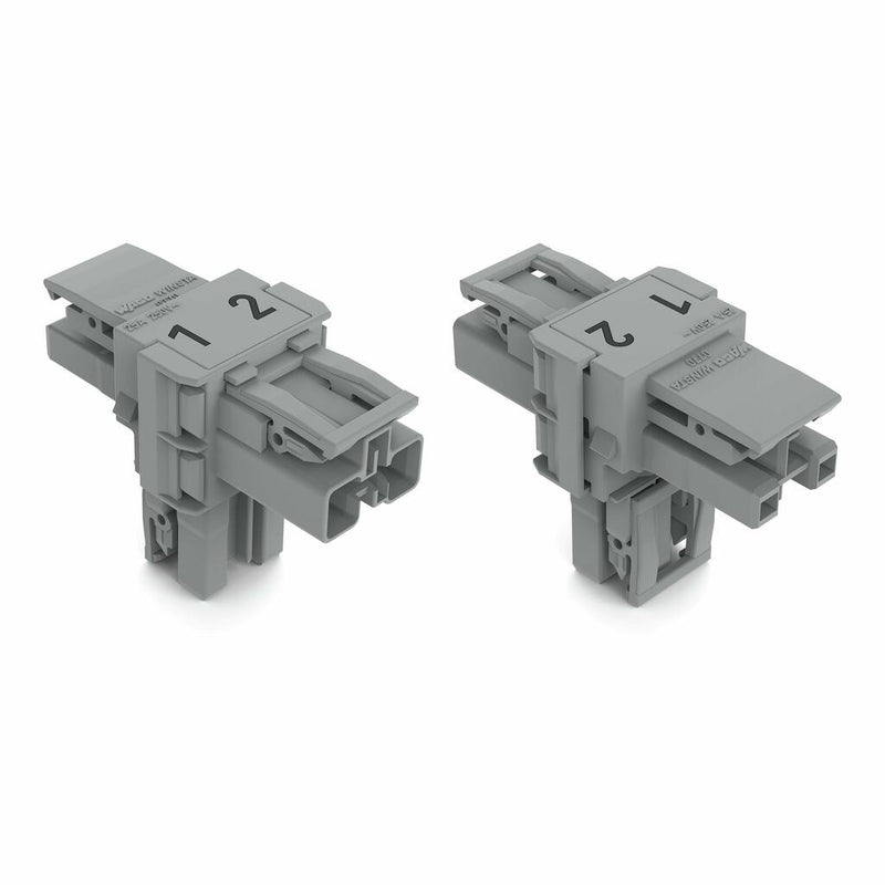 WAGO 770-1701 T-distribution connector 2-pole Cod. B, gray