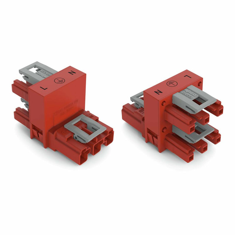 WAGO 770-936 h-distribution connector 3-pole Cod. P, red