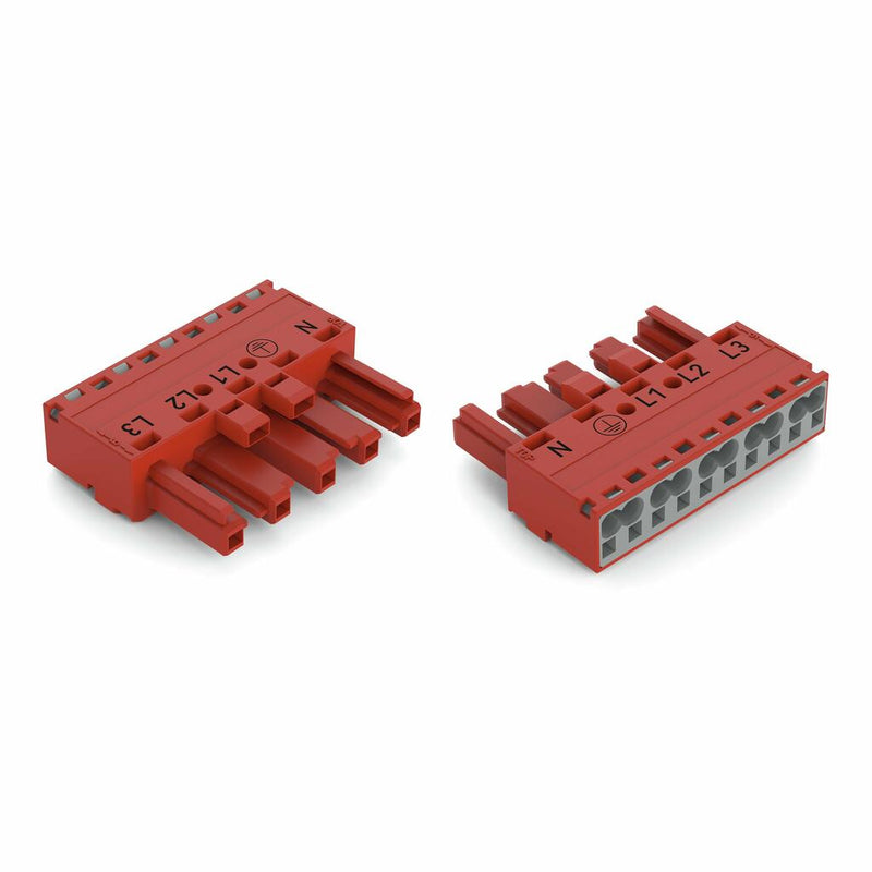 WAGO 770-1305 Socket 5-pole, red