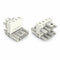 WAGO 770-674 Mounting plate 4-pole, white