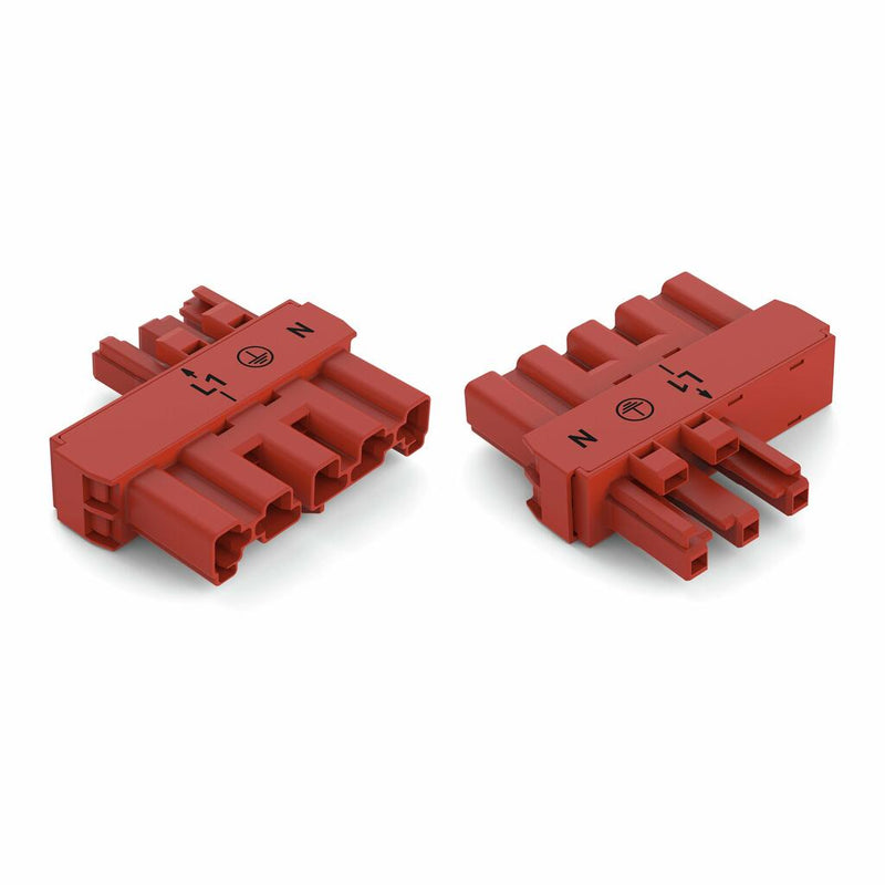 WAGO 770-911 Intermediate coupler 5-pole/3-pole Cod. P, red