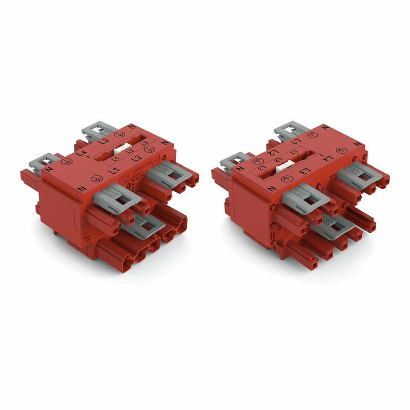 WAGO 770-940 Three-phase to single-phase distribution with phase selection 5-pole/3-pole
