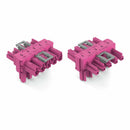 WAGO 770-1643 T-distribution connector 5-pole Cod. B, pink