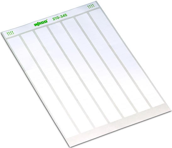 WAGO 210-345 Labels for laser printer permanent adhesive, white