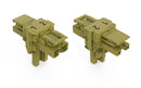 WAGO 770-1602 T-distribution connector 2-pole Cod. B, light green