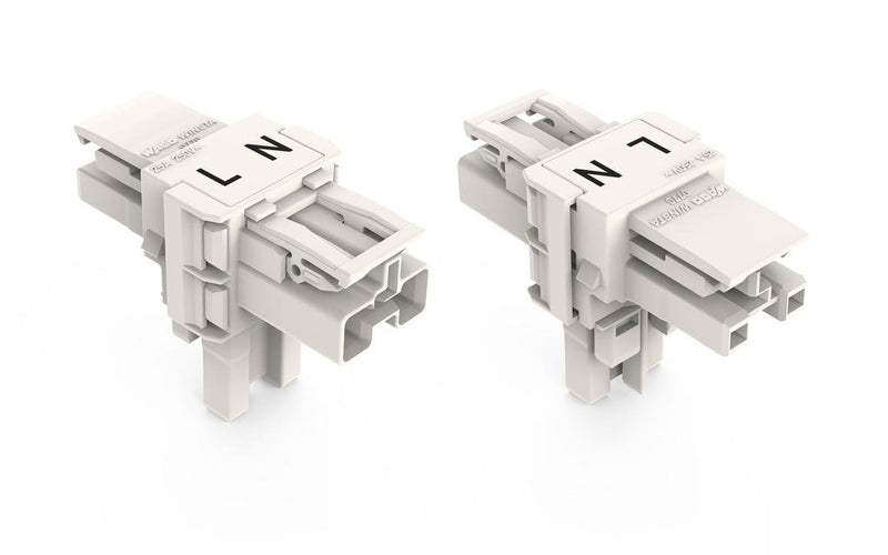 WAGO 770-1656 T-distribution connector 2-pole Cod. A, white