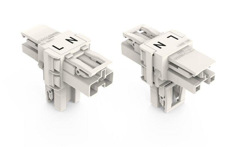 WAGO 770-1665 T-distribution connector 2-pole Cod. A, white