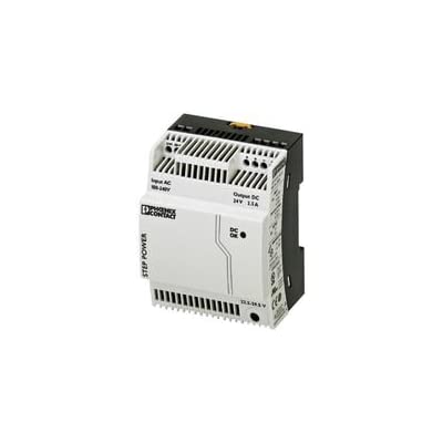 PHOENIX CONTACT STEP-PS/1AC/24DC/2,5 AC-DC Conv, 1 O/P, 60W, 2.5A, 24V