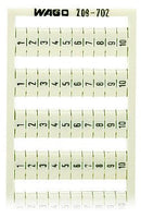 WAGO 209-702 WSB marking card as card, white