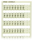 WAGO 209-947 WSB marking card as card, white