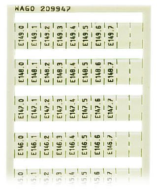 WAGO 209-947 WSB marking card as card, white
