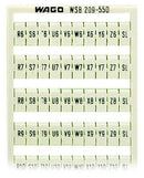 WAGO 209-550 WSB marking card as card, white