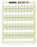 WAGO 209-618 WSB marking card as card, white