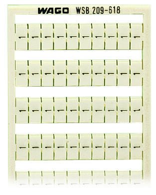 WAGO 209-618 WSB marking card as card, white