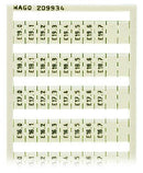 WAGO 209-934 WSB marking card as card, white
