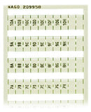 WAGO 209-958 WSB marking card as card, white