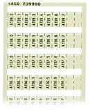 WAGO 209-980 WSB marking card as card, white