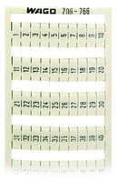 WAGO 209-766 WSB marking card as card, white