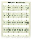 WAGO 209-666 WSB marking card as card, white